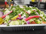 Greek salad catering tray